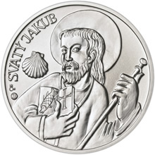 Náhled Reverzní strany - Série Apoštolové - stříbrná medaile apoštol Jakub