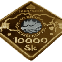 Náhled - 10 000 Sk 2003 10. výročí vzniku SR