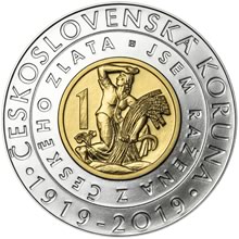 Náhled - 2019 patina - 2000 Kč Zavedení československé koruny