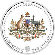Náhled - 2008 $1 Centenary Coat of Arms 1oz Silver Proof