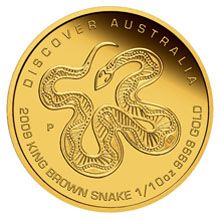 Náhled - Australia Dreaming King Brown Snake Au 1/10 Oz
