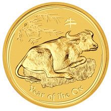 Náhled - Ox 1 Oz Australian gold coin 2009 Lunar serie II.