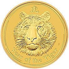 Náhled - Year of Tiger 1/2 Oz - Investiční zlatá mince
