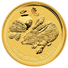Náhled - Year of Rabbit 1 Oz - Investiční zlatá mince