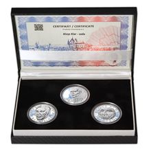 Náhled - ALOYS KLAR – návrhy mince 200 Kč - sada 3x stříbro 1 Oz patina