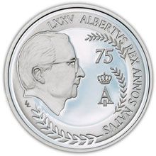 Náhled - 2009 75th Anniversary of King Albert II Ag Proof