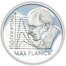 Náhled - 2008 Max Planck 150th Birthday Silver Proof 10 Eur