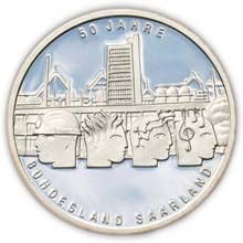 Náhled - 2007 Saarland Silver Proof 10 Eur