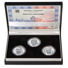 Náhled - BEDŘICH HROZNÝ – návrhy mince 200 Kč - sada 3x stříbro 1 Oz Proof
