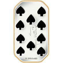 Náhled - Playing Card Money - Ten of Spades Ag Proof
