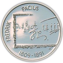 Náhled - 2009 100th birthday Fedrik Pacius Ag Proof