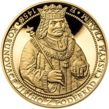 Náhled - 550 let od korunovace Jiřího z Poděbrad českým králem - zlato Proof