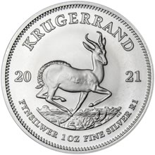 Náhled - Kruger Rand 1 Oz Ag Investiční stříbrná mince