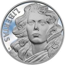 Náhled - Svoboda, Rovnost, Bratrství II. - sada tří stříbrných medailí patina