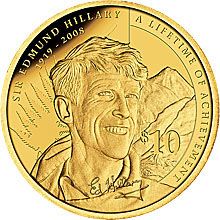 Náhled - Edmund Hillary Proof 2008 - Zlato