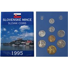 Náhled - Sada slovenských oběhových mincí r. 1995 Standard kvalita