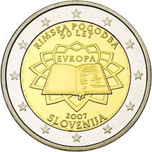 Náhled - 2007 Slovinsko 2 € - 50. výročí Římské smlouvy - b.k. (UNC)