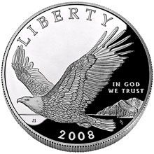 Náhled - 2008 Bald Eagle Proof Silver Dollar