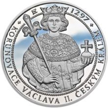 Náhled - Korunovace Václava II. českým králem - stříbro Proof