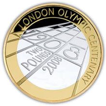 Náhled - 4th Olympiad London 2 GBP Ag Proof 2008