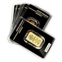 Náhled - Argor Heraeus SA 10 gramů - Investiční zlatý slitek - Set 10ks slitků