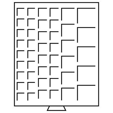 Náhled - Box MB se čtvercovými otvory 45 políček/různé rozměry