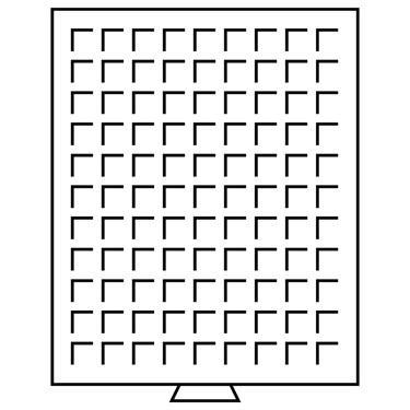 Náhled - Box se čtvercovými otvory 99 políček/19 x 19 mm