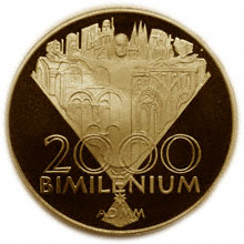 Náhled Reverzní strany - 2000 - 10 000 Sk Bimilénium - proof