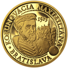 Náhled Averzní strany - 2013 - 100 € - Bratislavské korunovácie - 450. výročie korunovácie Maximiliána II.