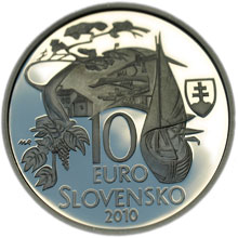 Náhled Averzní strany - 10 € - Martin Kukučín - 150. výročie narodenia b.k.