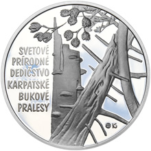 Náhled Averzní strany - 2015 - 10 € - Svetové dedičstvo UNESCO Karpatské bukové pralesy b.k.