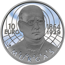 Náhled Averzní strany - 2014 - 10 € - Jozef Murgaš - 150. výročie narodenia Ag Proof