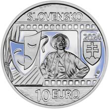 Náhled Averzní strany - 2024 10 € Jozef Króner - 100. výročie narodenia Ag b.k.