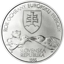 Náhled Reverzní strany - 1995 - 200 Sk Rok ochrany evropské přírody Proof