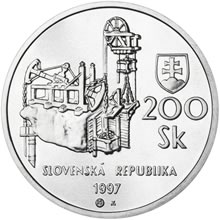 Náhled Reverzní strany - 1997 - 200 Sk Světové dědictví UNESCO Banská Štiavnica  b.k.