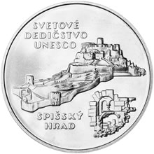 Náhled Averzní strany - 1998 - 200 Sk Světové dědictví UNESCO - Spišský Hrad Proof