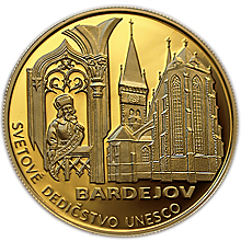 Náhled Averzní strany - 5000 Sk UNESCO - Bardejov - proof