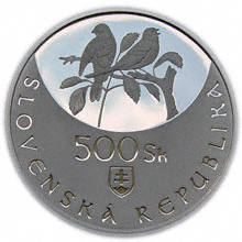 Náhled Reverzní strany - 2005 500 Sk Ochrana přírody a krajiny – Národní park Slovenský kras b.k.