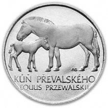 Náhled Reverzní strany - 1987 - B.K. - 50 Kčs - Kůň Przewalského