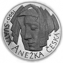 Náhled Averzní strany - 1990 - b.k. - 50 Kčs - Svatá Anežka