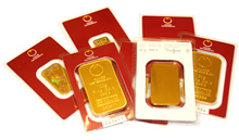 Náhled - Münze Österreich 100 gramů - Investiční zlatý slitek - Set 10ks slitků