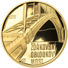 Náhled Reverzní strany - 5000 Kč Žďákovský most