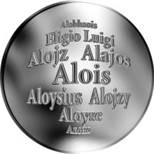 Náhled Reverzní strany - Česká jména - Alois - stříbrná medaile
