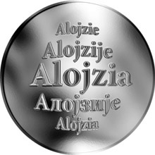 Náhled Reverzní strany - Slovenská jména - Alojzia - stříbrná medaile