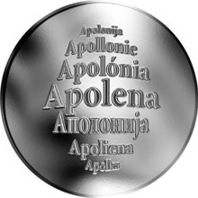 Náhled Reverzní strany - Česká jména - Apolena - stříbrná medaile