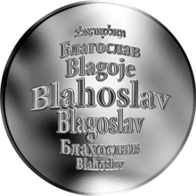 Náhled Reverzní strany - Česká jména - Blahoslav - stříbrná medaile