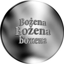 Náhled Reverzní strany - Česká jména - Božena - stříbrná medaile