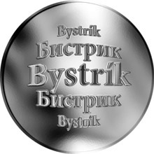 Náhled Reverzní strany - Slovenská jména - Bystrík - velká stříbrná medaile 1 Oz