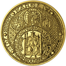 Náhled Reverzní strany - Nejkrásnější medailon III. Císař a král - 2 Oz zlato b.k.