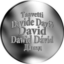 Náhled Reverzní strany - Česká jména - David - stříbrná medaile